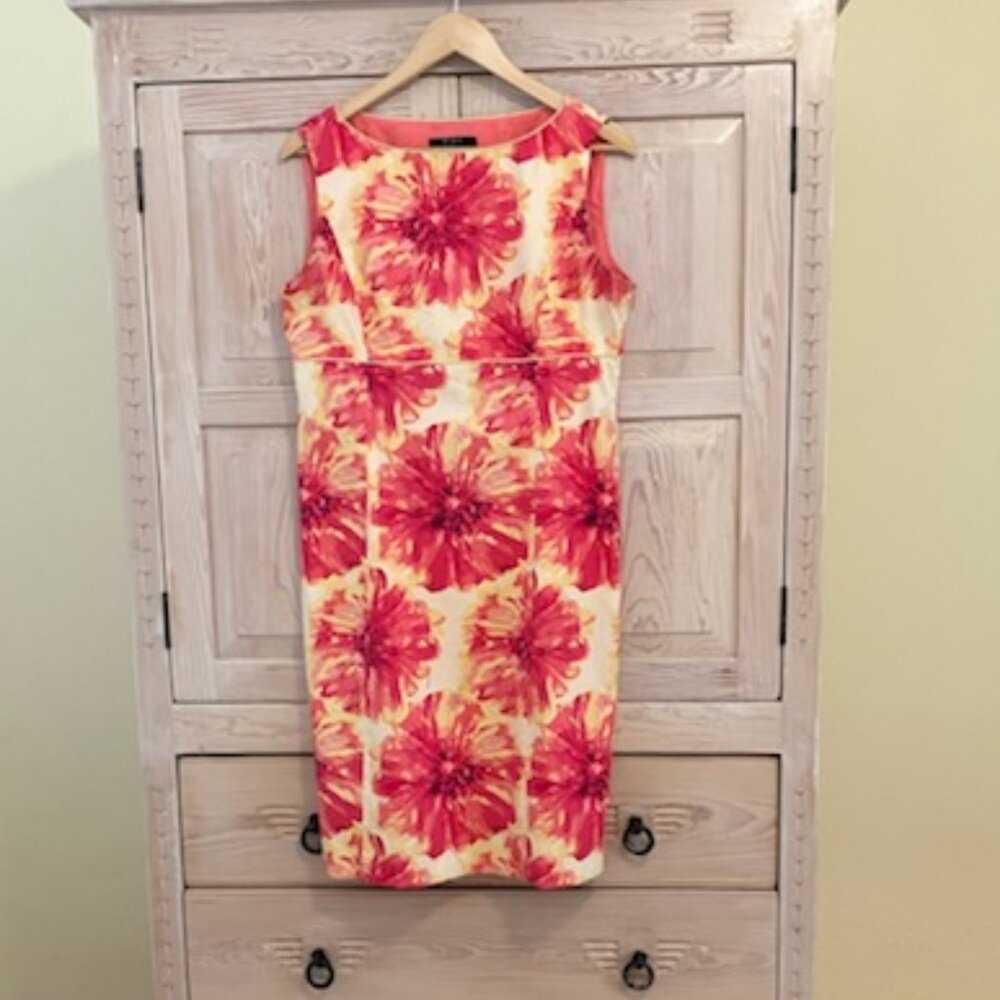 Alex Marie Floral Sheath Dress Vacation Resortwear Special Event